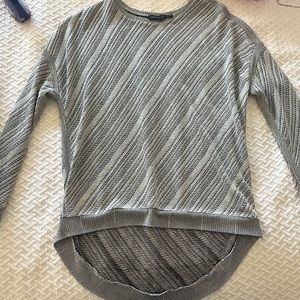 Gorgeous sheer silver blouse